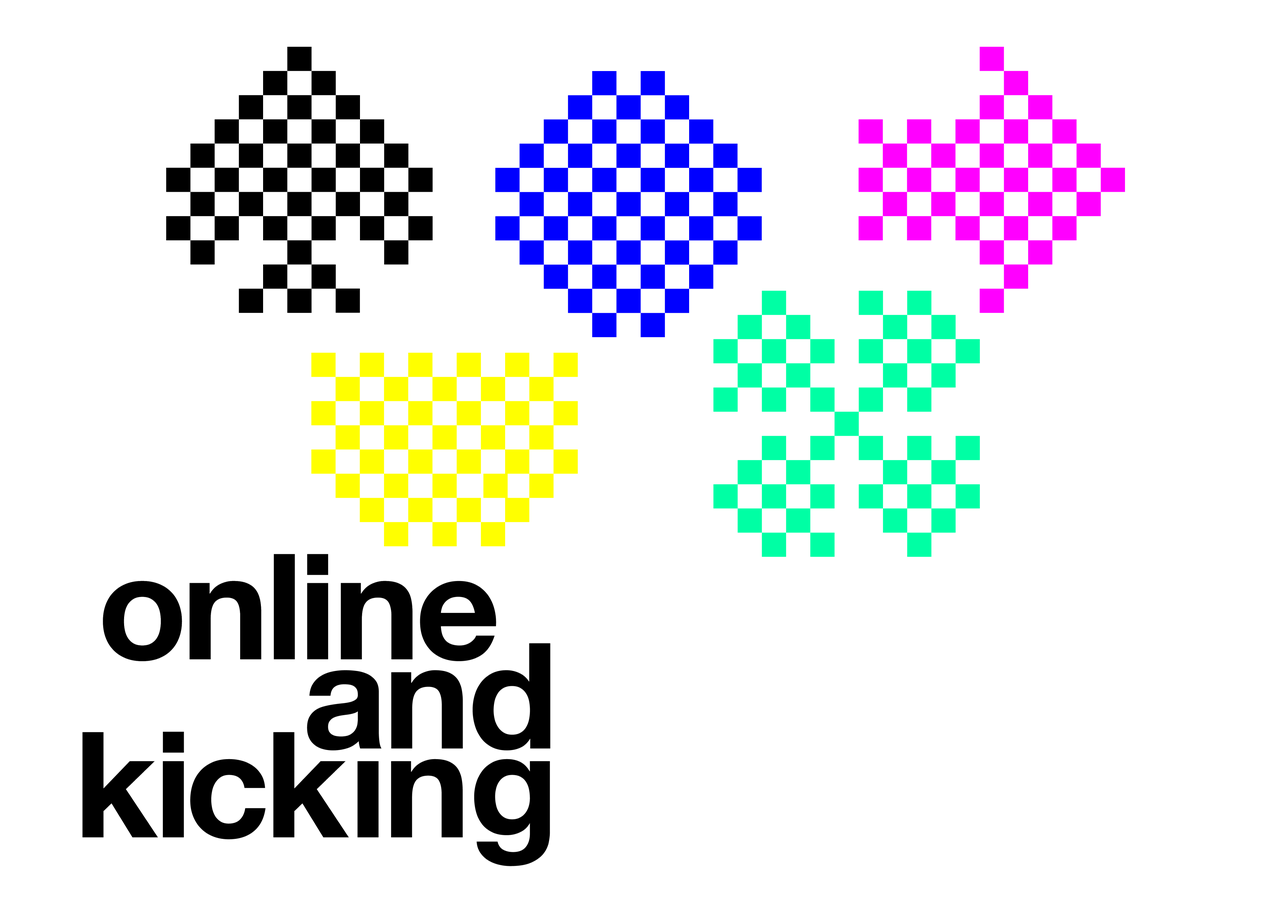 online and kicking logo